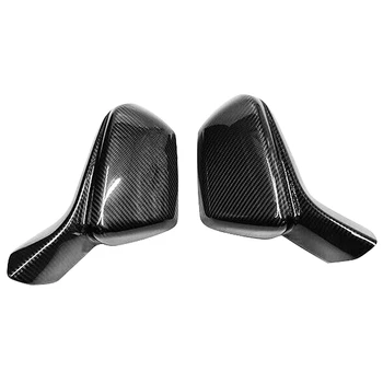 

2PCS Car Side Mirror Cover Cap Carbon Fiber Tape-on for Chevrolet Camaro 2016-2019