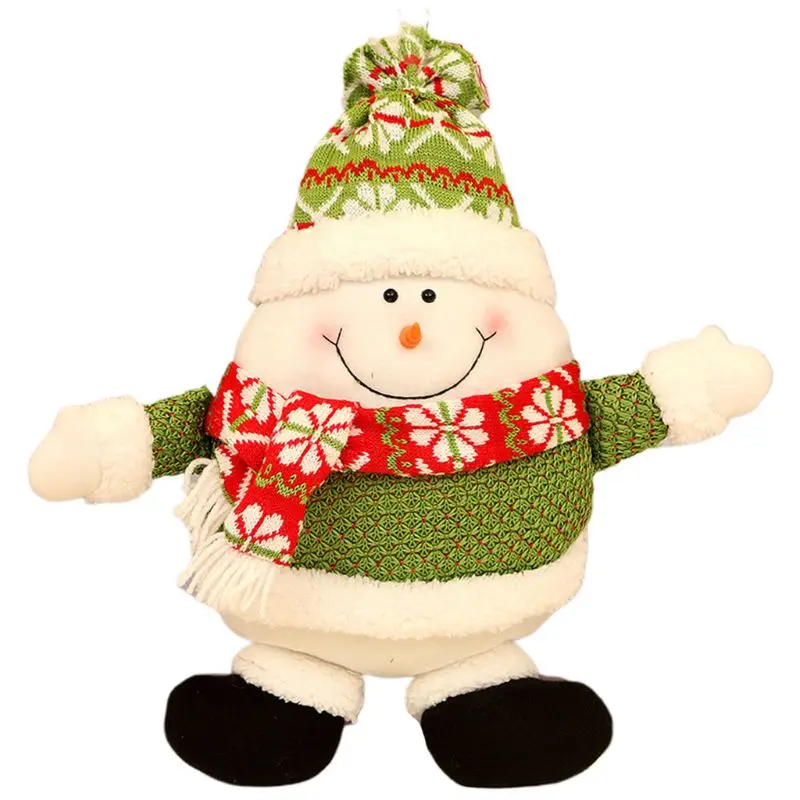 B Cute Santa Claus Snowman Elk Pattern Pillow Soft Warm Cushion for Home Sofa Car Seat Supplies Christmas Gifts 831F - Цвет: B