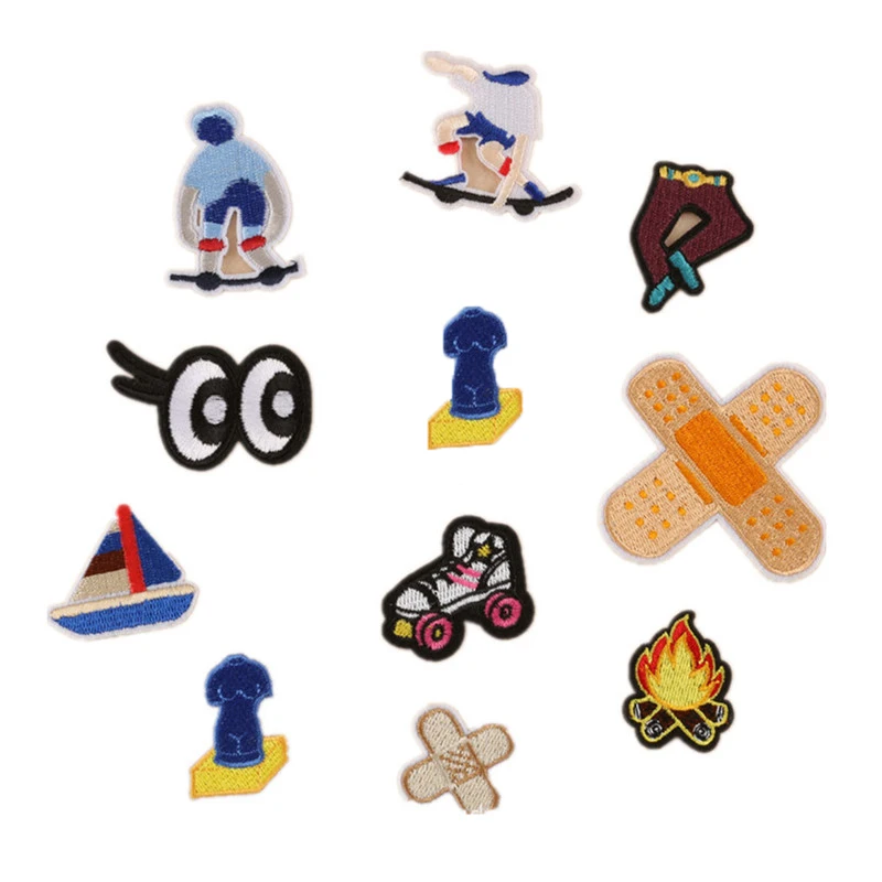 

Bandage Embroidery Patch for Clothes Ironing on Stickers Biker Patch Sewing Applique for Jacket Jeans Shoes Backpack Badges