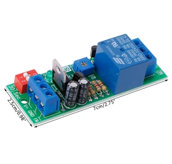 

DC12V Adjustable Signal Trigger Timer Relay High Level Time Delay Turn Off Relay L4MF