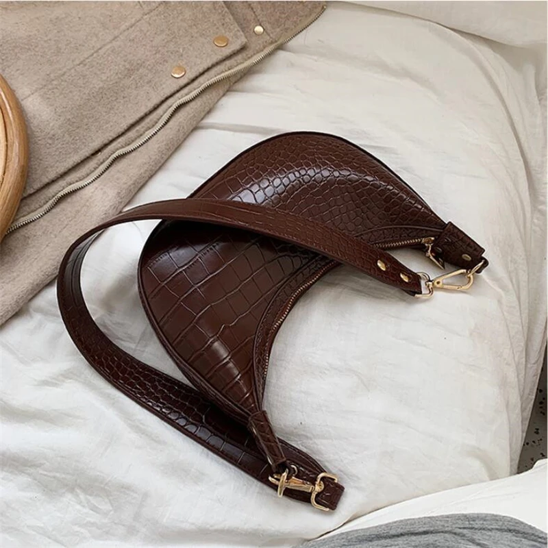 Ретро сумки через плечо с крокодиловым узором для женщин роскошные сумки женские сумки дизайнерские седельные сумки женские кошельки и сумки