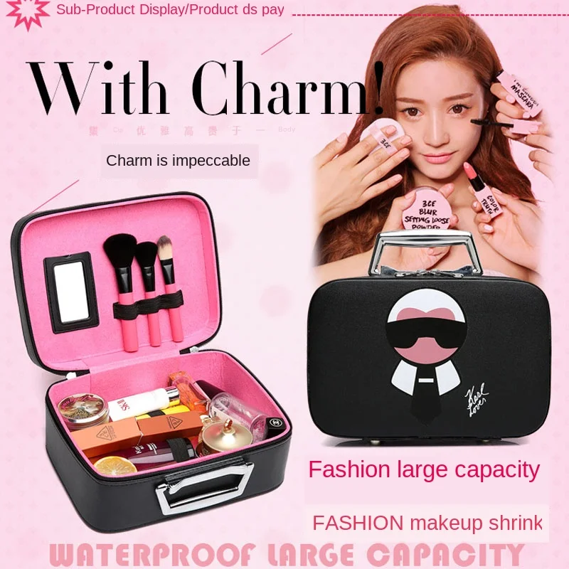 Новинка 2020 портативная модная косметичка роскошный полиуретановый