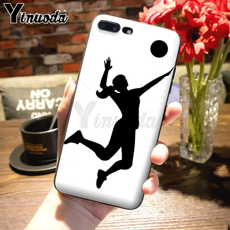 Yinuoda волейбольная Раскрашенная крышка мягкий чехол для телефона для iPhone 7plus X xs max xr 6 6S 7 8 8Plus 5S 11pro чехол - Цвет: 17