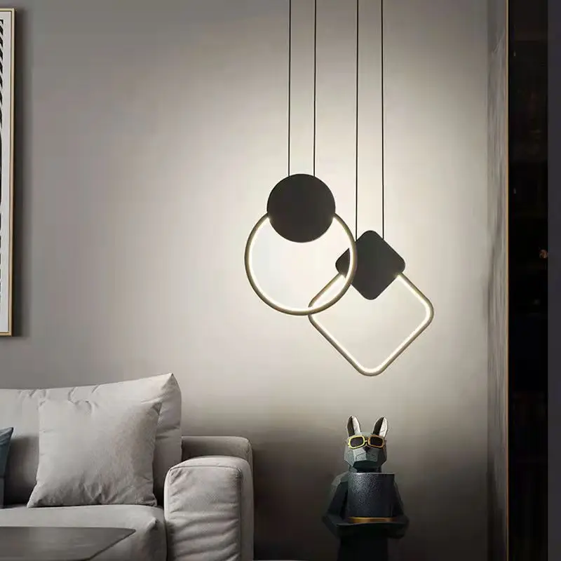 Bedside lamp chandelier decoration bedroom modern creative long line bar room small Chandelier | Лампы и освещение