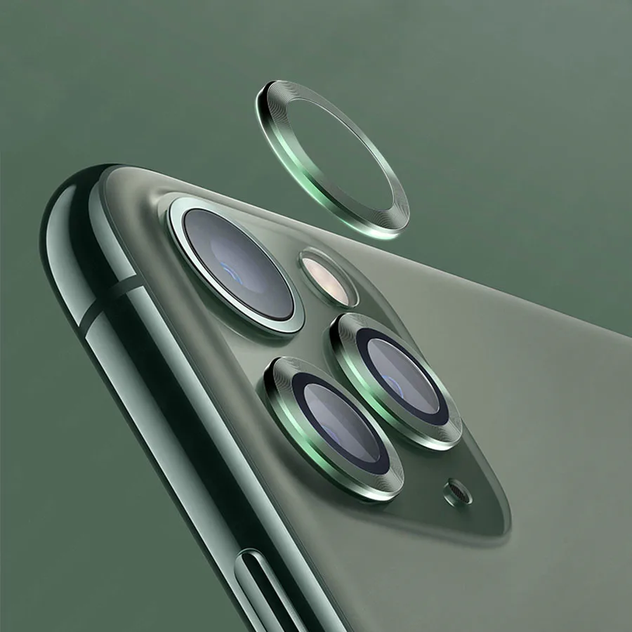 Для iPhone 11 Pro Max задняя камера Объектив Закаленное стекло Защитная пленка для экрана для iPhone 11 чехол металлическое защитное кольцо