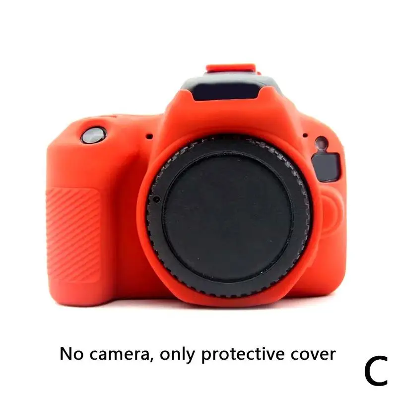 Red Чехол для DSLR камеры, мягкий силиконовый чехол, Резиновая Защитная сумка SL2 200D 200D Rebel SLR II для камеры Canon 200D Mark T6G4 - Цвет: Red