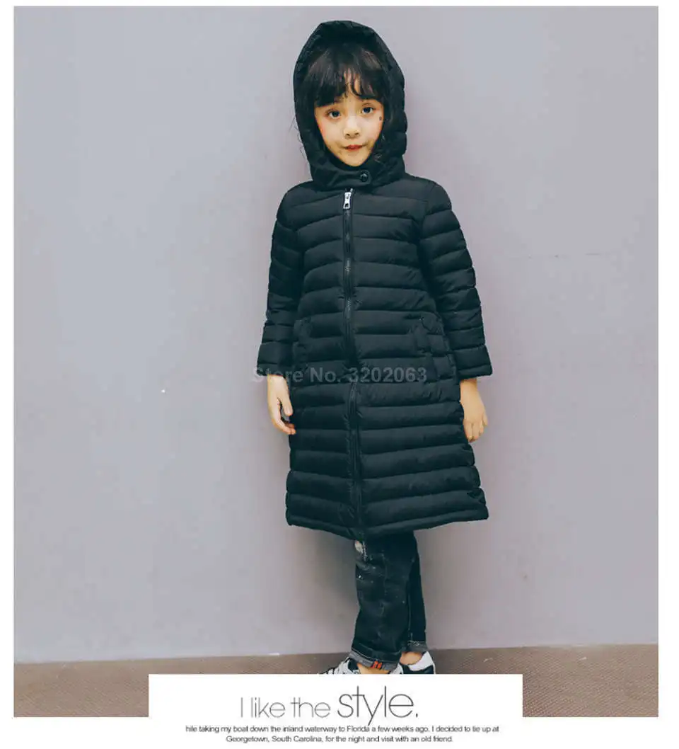 Детская куртка для девочек и мальчиков, осенне-зимнее пальто, одежда Детская тонкая Подростковая верхняя одежда с капюшоном и хлопковой подкладкой, парка легкая пуховая куртка