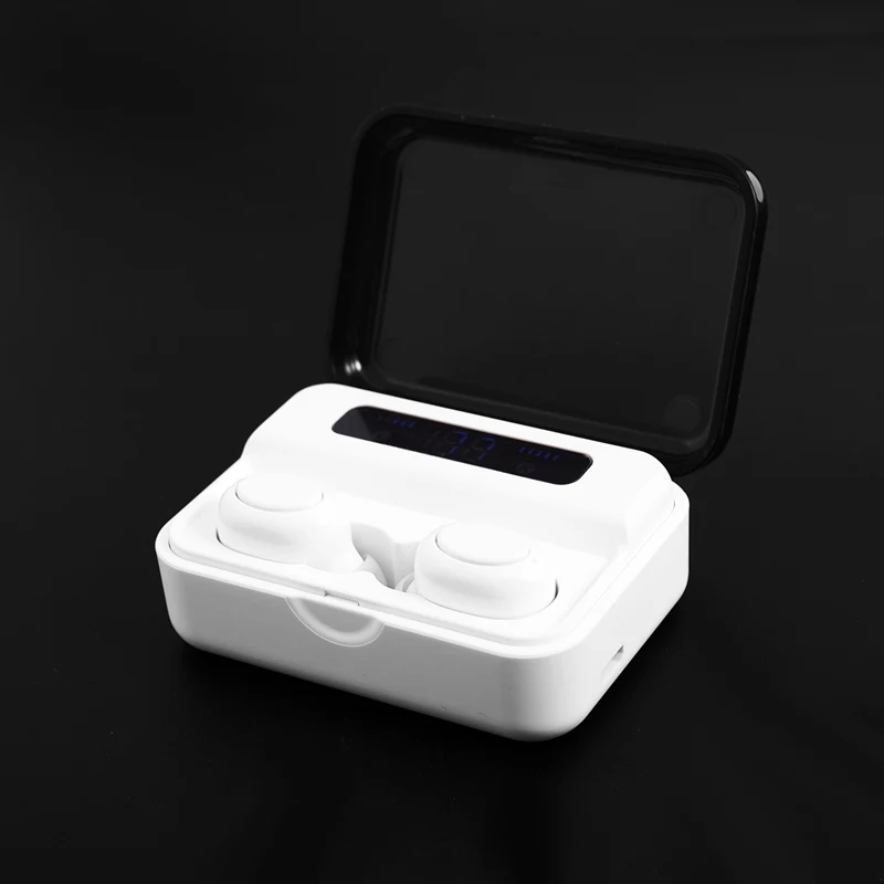 S590 Bluetooth Headset TWS Bluetooth 5 0 Stereo Contact Digital Display In Ear Waterproof Sports Wireless Headset