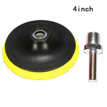 

4" Backer Pad Polishing Tool Buffing Plate Backing Pads Holder Disc M14 Drill Thread Kit RV Parts Accessories