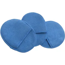 17 см высокая плотность, круглая Автомобильная губка для воска, автомобильная губка для мытья и уборки, тряпка из микрофибры, Оверлок Для Полировки Автомобиля