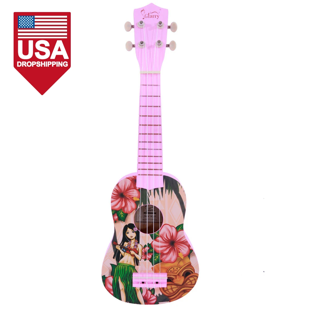 

Glarry UC101 21" Rockets Slap-up Hawaii Girl Pattern Ukulele Colorful