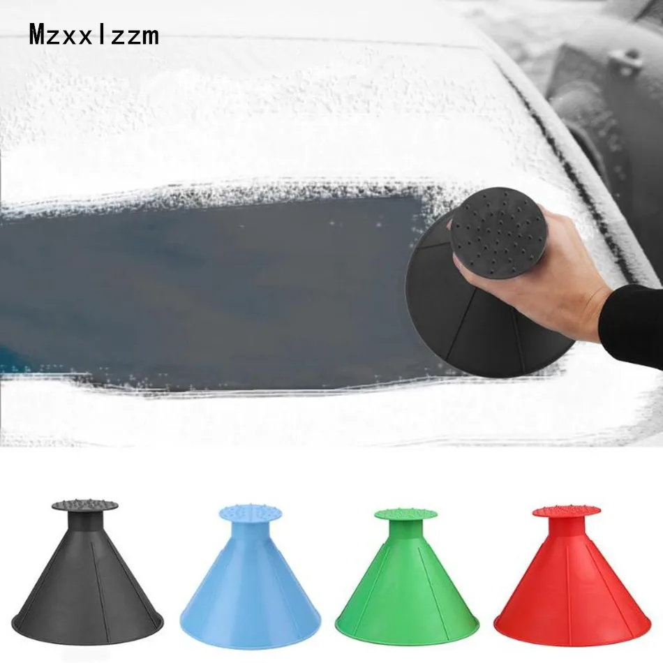 Auto Ice Scrape Funnel Car Window Glass Cleaning Tool Windshield Snow Remove Shovel Cleaning Brush home Windows Glass Clean Tool