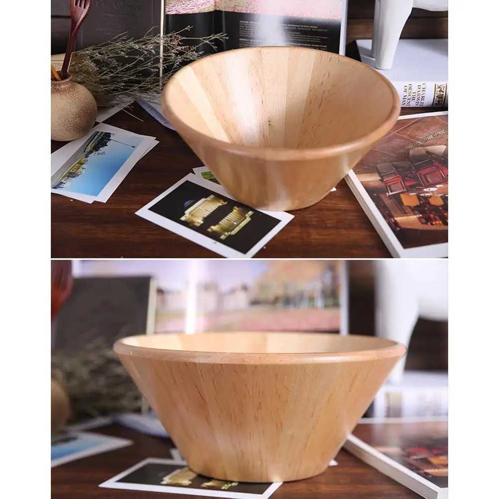 28 см Новое поступление деревянная чаша для салата фрукты береза основной цвет большой диаметр японская столовая посуда тарелка