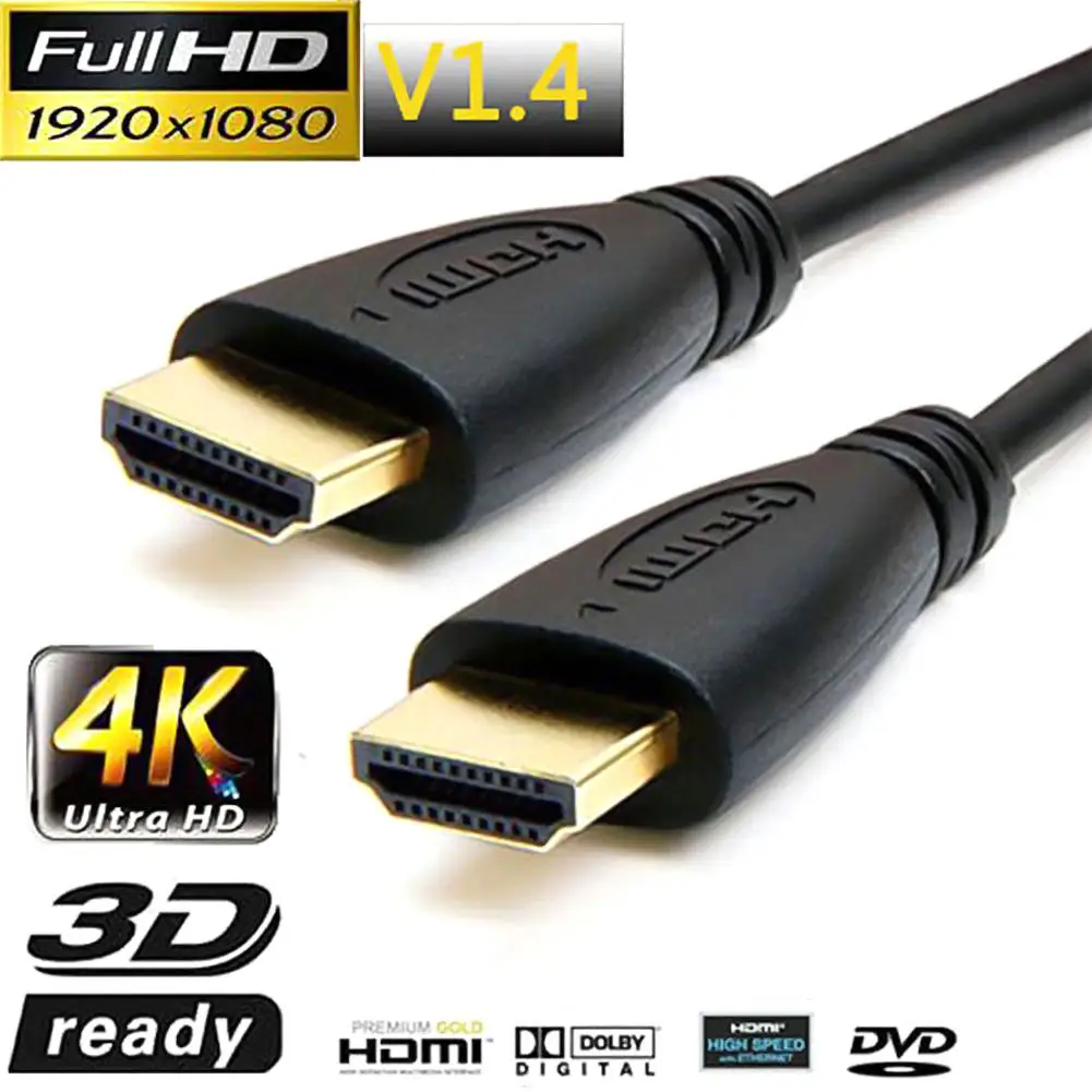 Haute vitesse 30 см 50 3 фута 1m2m6 м 10 футов 5 V1.4 mâle A HDMI А Micro câble 1080 p 1440 pour HDTV PS3 XBO