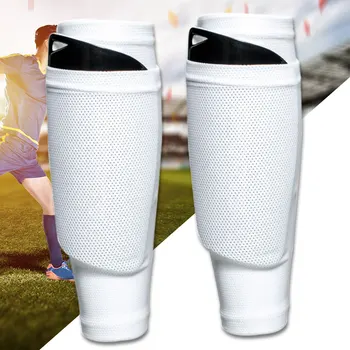 

1 Pair Brace Support Shin Guard Soccer Leggings Protective Sports Safety Socks Sleeves Abrasion Resistant Football Games Outdoor