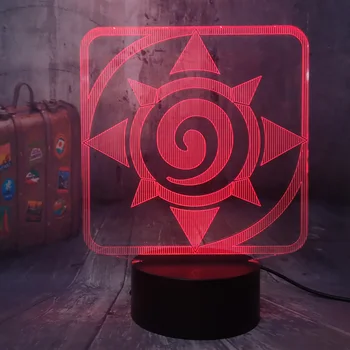 

Japanese Naruto Anime Uzumaki Naruto 3D RGB LED Night Light Remote Control Desk Lamp Lustre Kids Toys Home Decor Christmas lamps