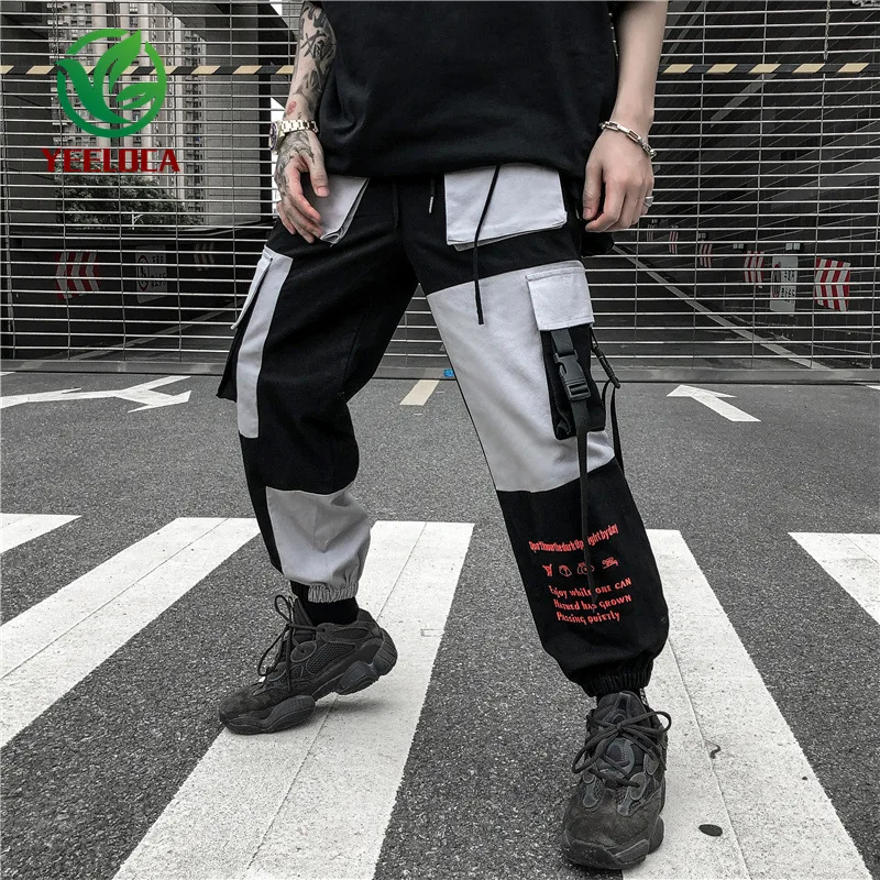 

2019 Autumn Winter Overalls Male Hip Hop High Quality Trousers Trend Design Loose Versatile Casual Jogger Pants Sports Pants