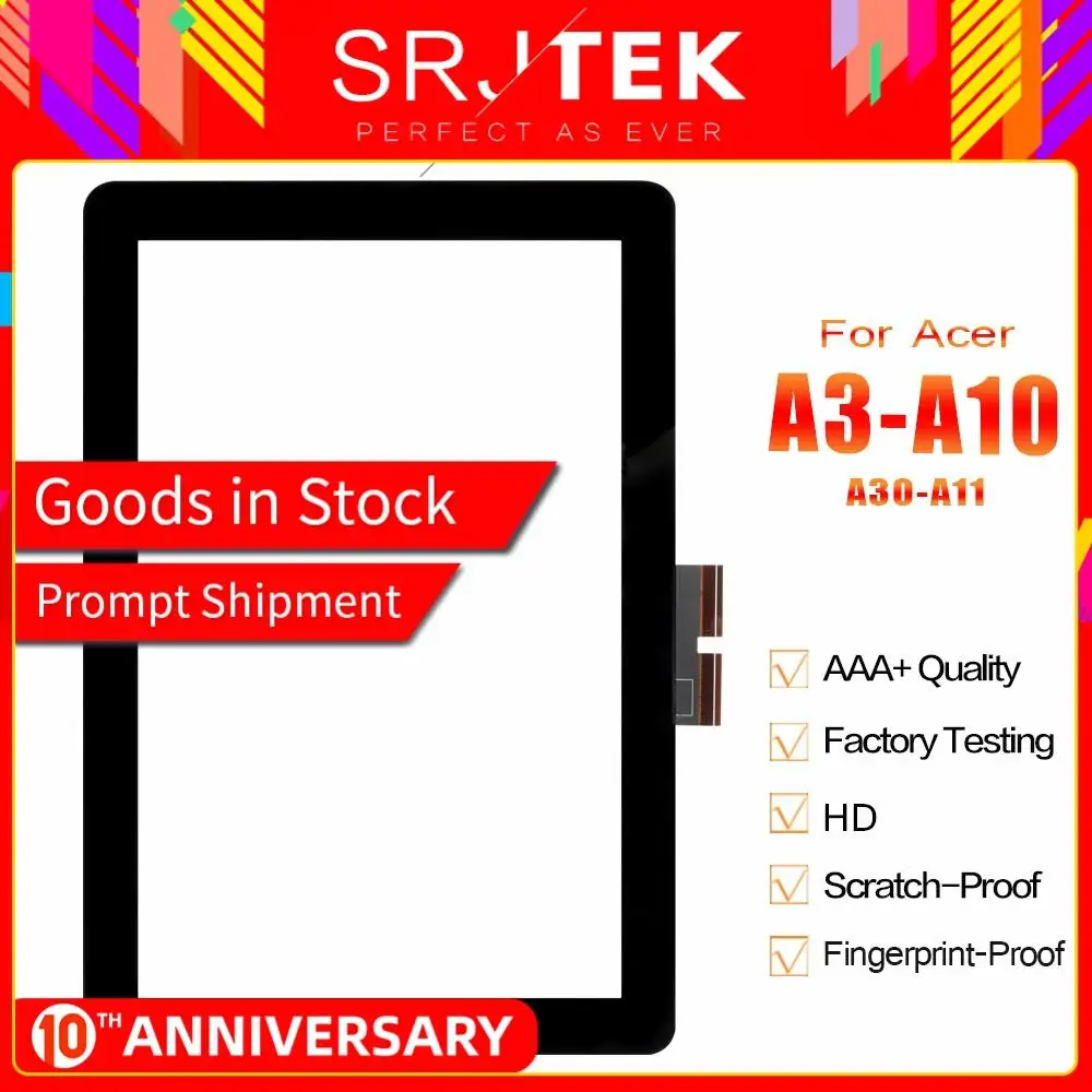 NEW 10.1/" Acer Iconia Tab A3-A10 A3-A11 Touch digitizer Screen Part Replacement