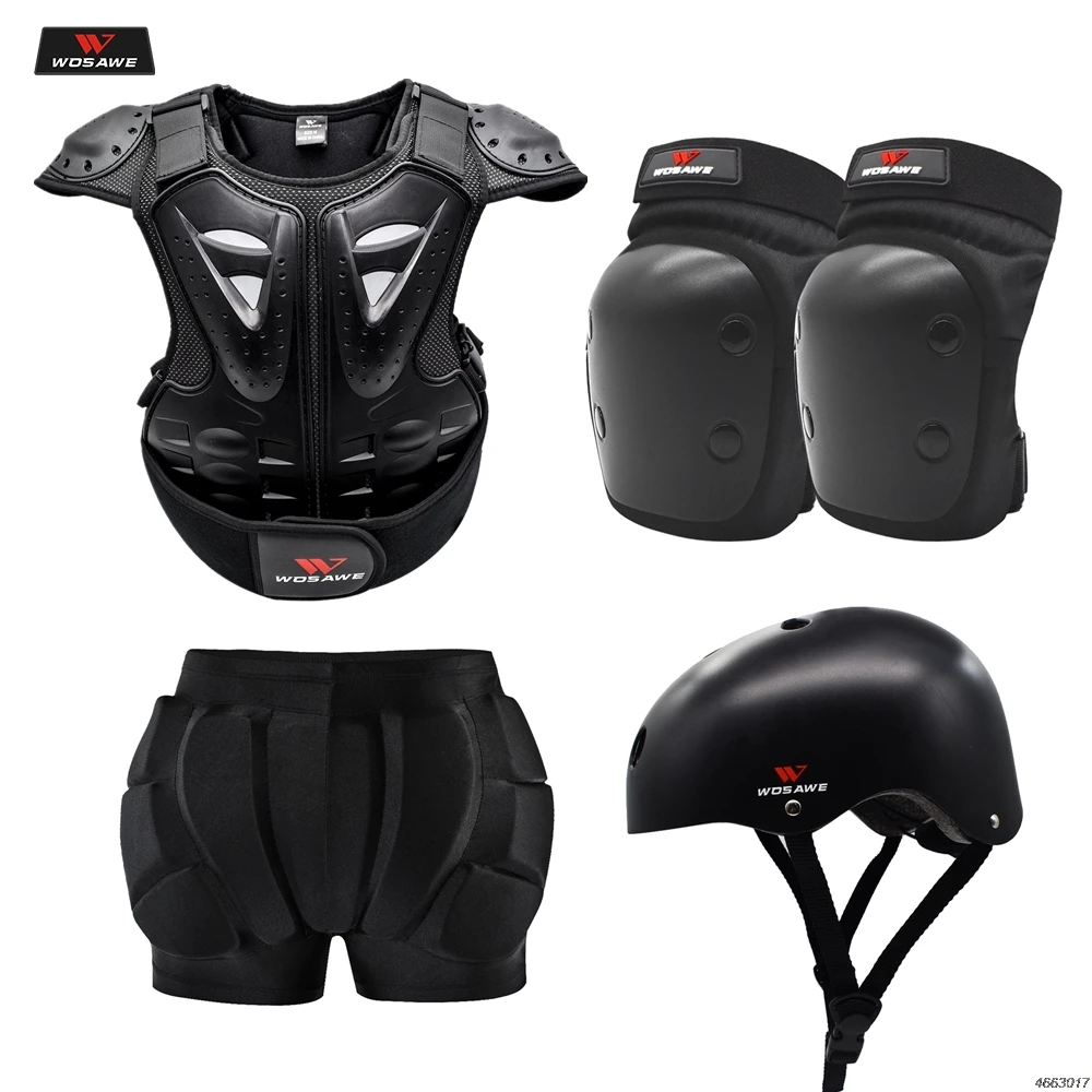 WOSAWE Motorcycle Armor Jacket Motocross Armor Vest Body Chest Shoulder