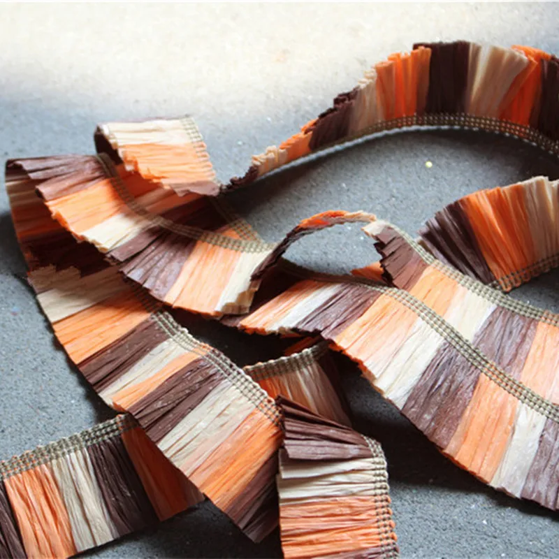 100x3 см/шт. Дизайнер Кружева с кисточками трава Творческий плетение костюм аксессуары старинное оформление фона