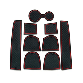 

Car Door Groove Mat For Audi Q5 8R 2009 2010 2011 2012 2013 2014 2015 2016 S-LINE SLINE Gate Slot Mat Rubber Anti-Slip Mat