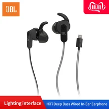 JBL Reflect Aware Проводные спортивные наушники-вкладыши для Apple Lightning Jack интерфейс с микрофоном Super Bass Ecouteur гарнитуры
