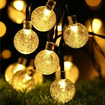 

50LED Crystal Ball 9m Solar Lamp Power LED String Fairy Lights Solar Garlands Garden Christmas Path Yard Decor Lamp For Outdoor