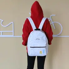 Рюкзак, стиль, в настоящее время доступен, Холщовый школьный рюкзак в студенческом стиле, Женский школьный рюкзак для начальной школы