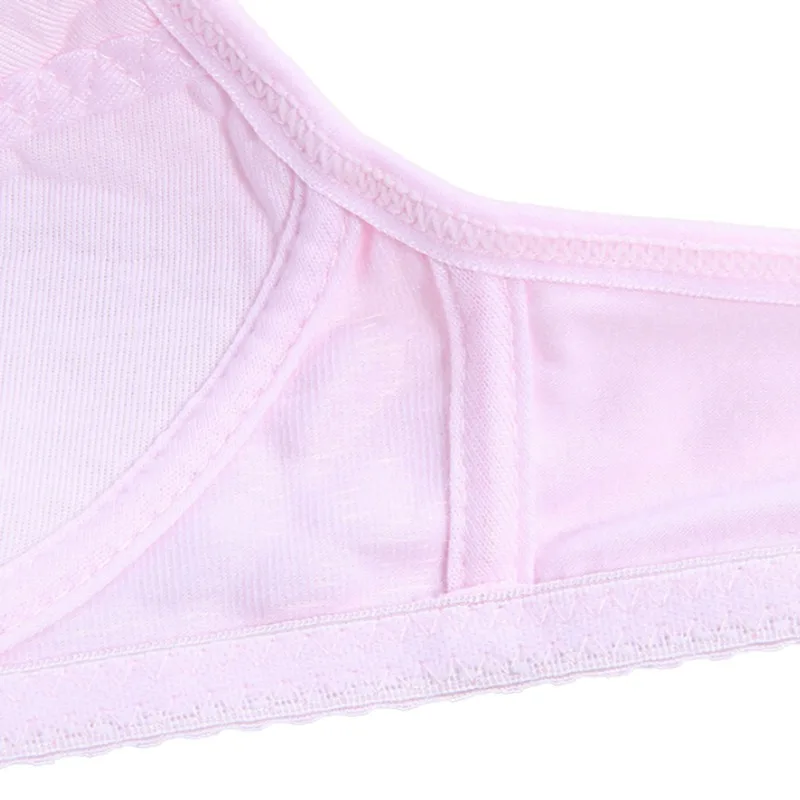 Young Girls Cotton Embroidered 1PCS Breathable Training Bra Yoga Sports Running Bra Soft Padded Cotton Girls Clothes