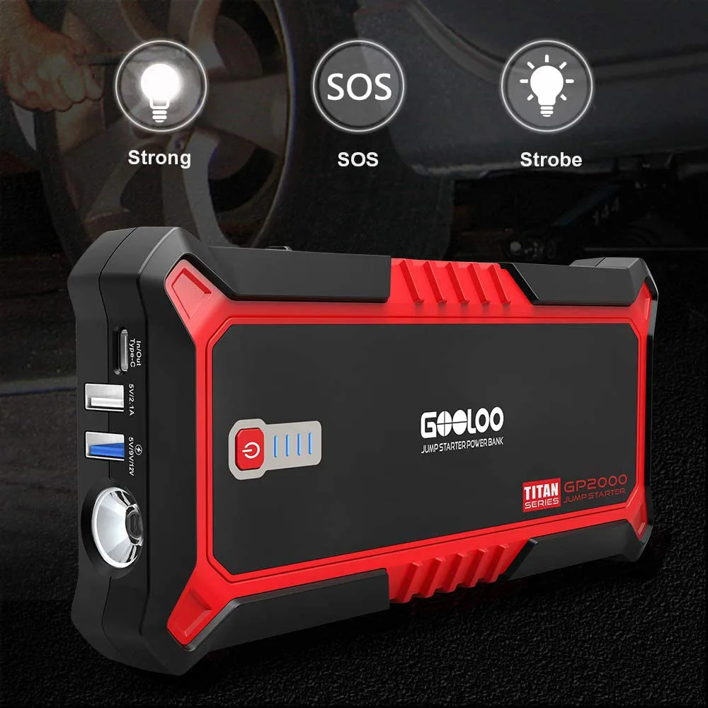GOOLOO Upgraded 2000A Peak SuperSafe 
