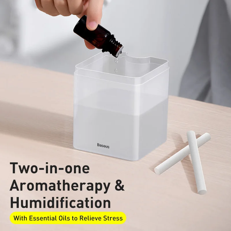 Baseus Air Spray Humidifier Aroma Diffuser Essential Oil Diffuser For Home Car Air Freshener Aromatherapy Mist Maker Night Light