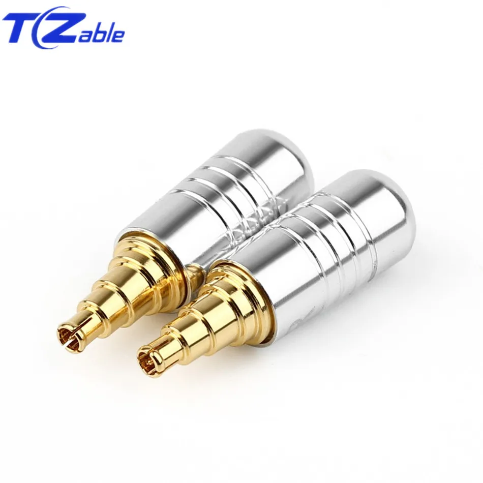 1 Pair Beryllium Copper Earphone Pin HiFi Headphone Plug For IE40 Pro Wire connector Audio Jack Splice Adapter Aluminum Alloy