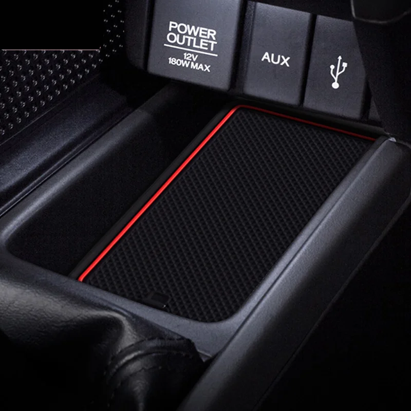 

Door Groove Mat For HONDA S660 Anti-Slip Mat Gate Slot Coaster Anti-Dirty Mat Car Interiors Gel Pad Rubber Mat