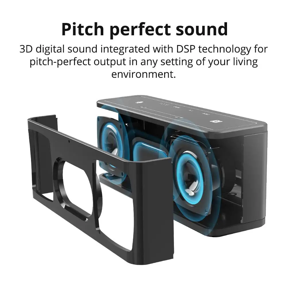 [] Tronsmart Element Mega 40 Вт NFC портативный Bluetooth динамик DSP 3D цифровой звук Открытый Портативный мини видео динамик