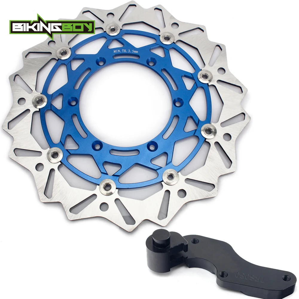 BIKINGBOY 320 мм передние тормозные диски роторы, Brakcet для Yamaha YZ 250 F YZ 250F 2007- YZ 450 F YZ 450F 2008