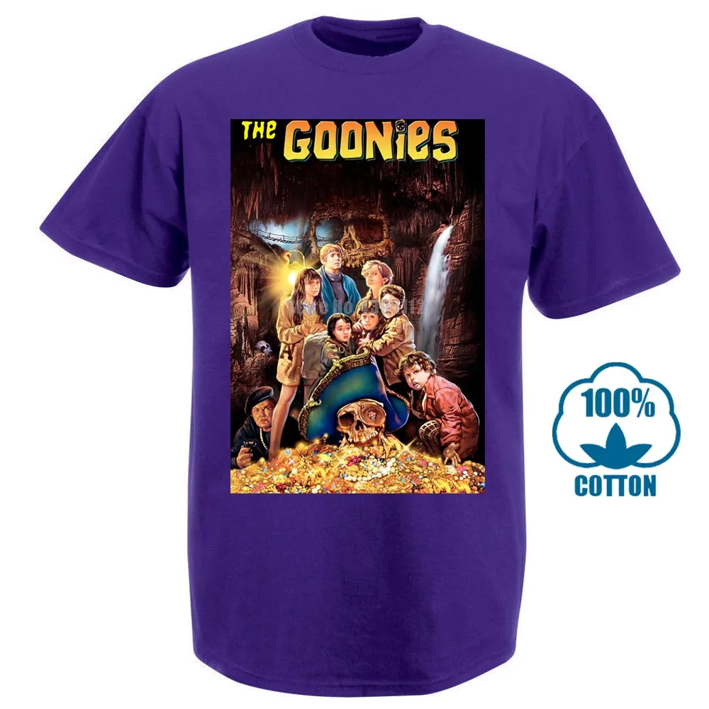 The Goonies V1 футболка черный плакат все размеры S 5Xl - Цвет: Фиолетовый