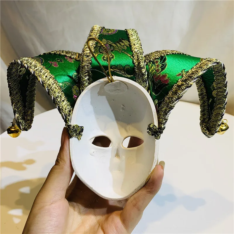 H& D 1 шт. зеленая Венецианская мини-маска Марди Гра Маскарад венецианский маска вечерние украшения аксессуары Новинка подарок на Хэллоуин Декор