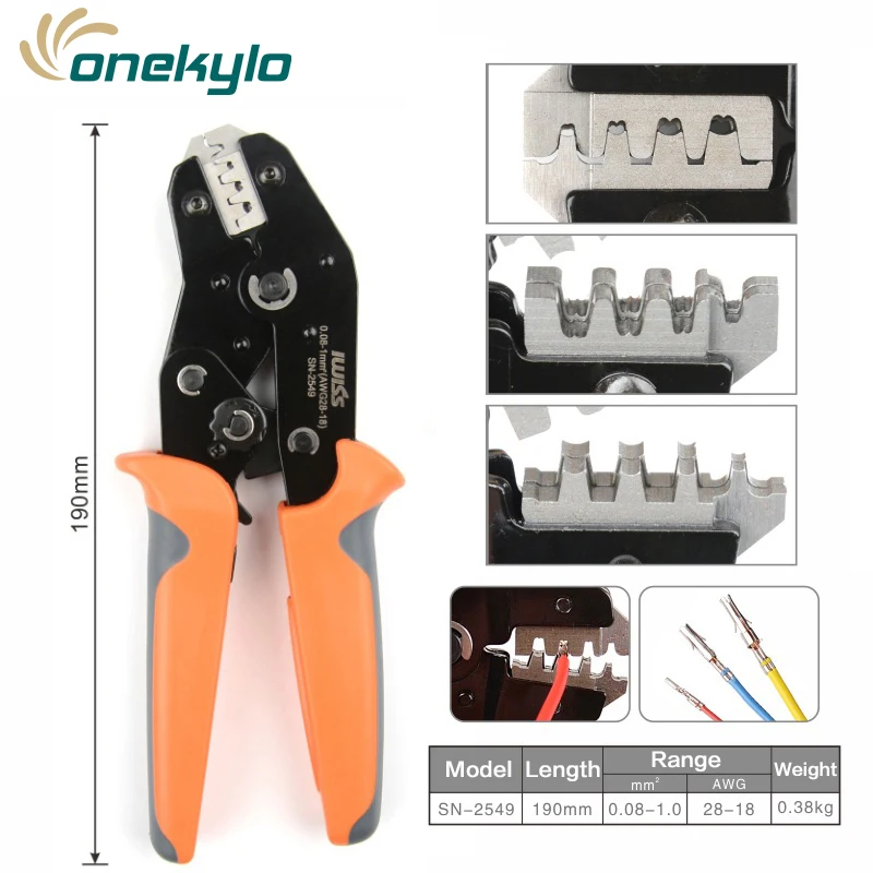 SN-2549 = SN-28B+ SN-01BM IWISS Запчасти для прессовочной машины fo0.08-1,0 мм² XH2.54/Dupont 2,54/2,8/3,0/3,96/4,8/KF2510/JST терминал