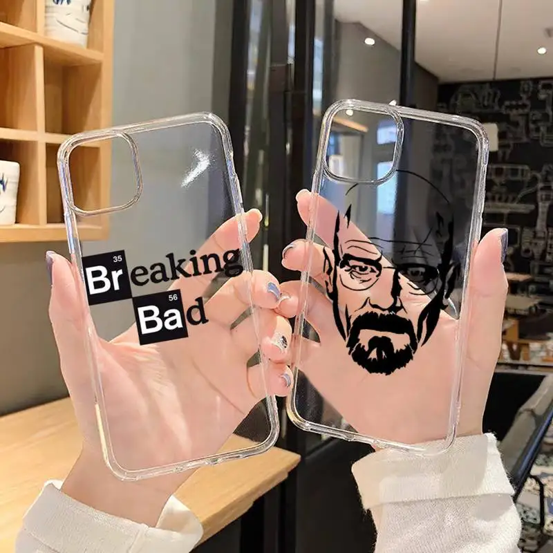 Чехол для телефона Heisenberg breaking bad прозрачный мягкий iphone 5 5s 5c se 6 6s 7 8 11 12 plus mini x xs xr pro