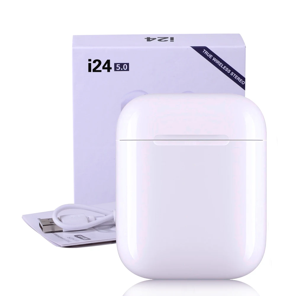 

I24 tws mini bluetooth earphone Wireless touch control headset Air2 3 pro 1: 1 replica Pop up earbuds sport earphones