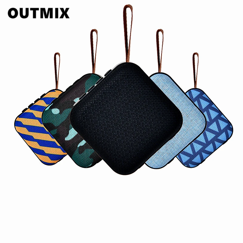 

OUTMI Portable Bluetooth Speaker Mini Wireless Loudspeaker Sound System 3D Stereo Music Surround Outdoor Speaker Support TF Card
