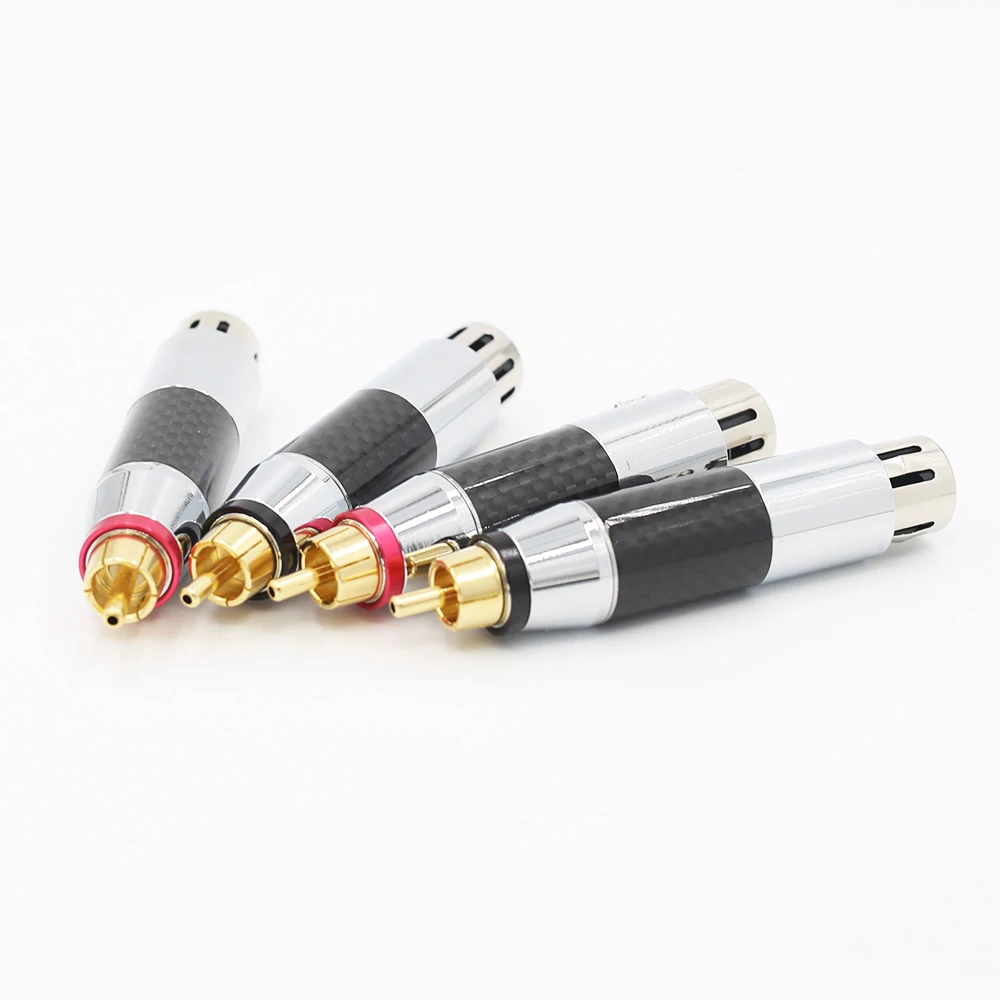 XLR для женщин RCA штекер адаптер позолоченный кабель штекер Phono