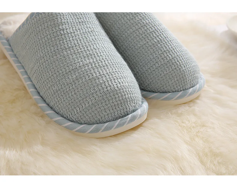 2358 Thick Plush Warm MEN'S Slippers Autumn And Winter Household Cotton Slippers Plush Cute Anti-slip Household Drag
