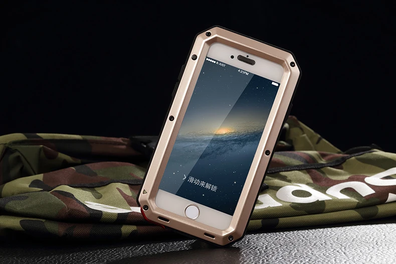 Чехол для iPhone 6 из металлического алюминиевого сплава 6S 7 8 Plus X XS MAX XR чехол сверхмощный защитный чехол для iPhone 11 Pro Max 5,8