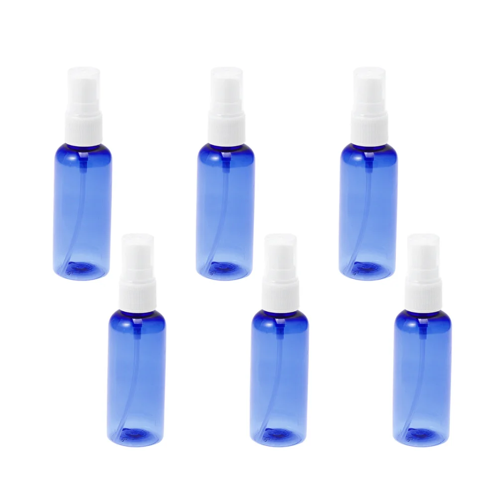 

5pcs 50ml Empty Spray Bottle PET Perfume Refillable Bottles Portable Liquid Bottle with White Lid for Travel Home