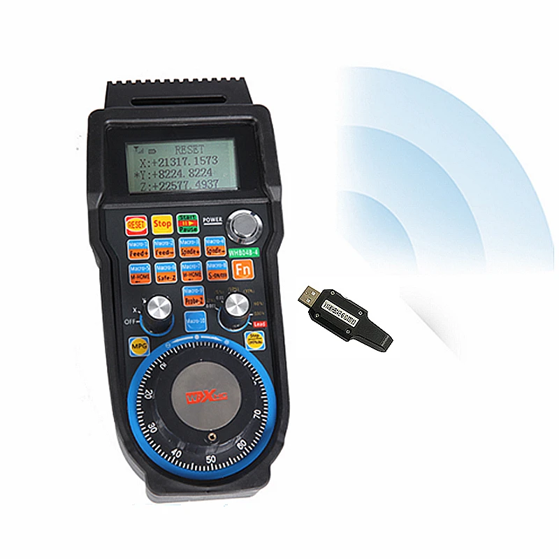 

Mach3 system Control handle wheel Wireless USB MPG Pendant Handwheel For CNC Mach 4 6 axis Controller for cnc milling