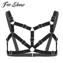 Мужской кожаный жгут для мышц груди, мужской ремень для геев, мужской латексный гибкий ремень с пряжкой, ремни для тела, ремень для клубной одежды, костюм