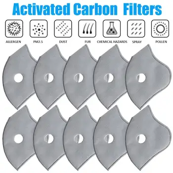 

20pcs 4 layer Anti Fog Pm2.5 Replacement Mask Pad Anti Haze Dust Mouth Masks Activated Carbon Filter Paper Health Care