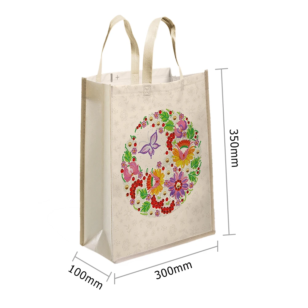 DIY Diamond Painting Handbag Mosaic Drill Reusable Eco-friendly Shopping Bags Totes Home Decoration Gift Foldable Storage Bags