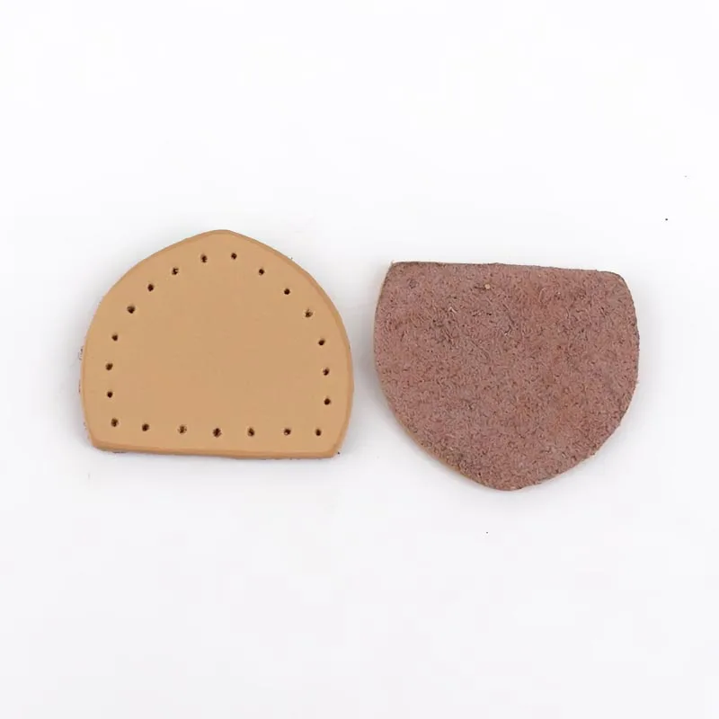 Beige Meetee, 10 пар, 3,8*3,3 см, кожаные аксессуары для багажа, кожаная молния, съемник хвоста, сделай сам, ручная швейная застежка-молния, украшение, зажим ZT006 - Цвет: Beige